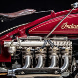 Detail engine vintage Indian Four 1930