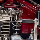 Left view of engine vintage Indian Four 1930